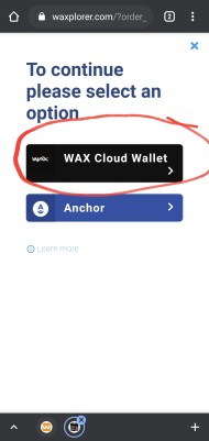 WAX cloud wallet