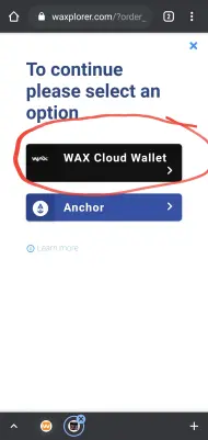 WAX cloud wallet