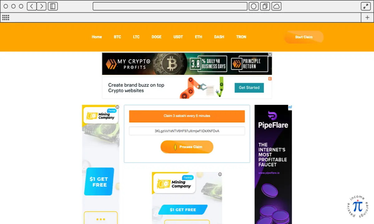 FaucetPay Club Ads