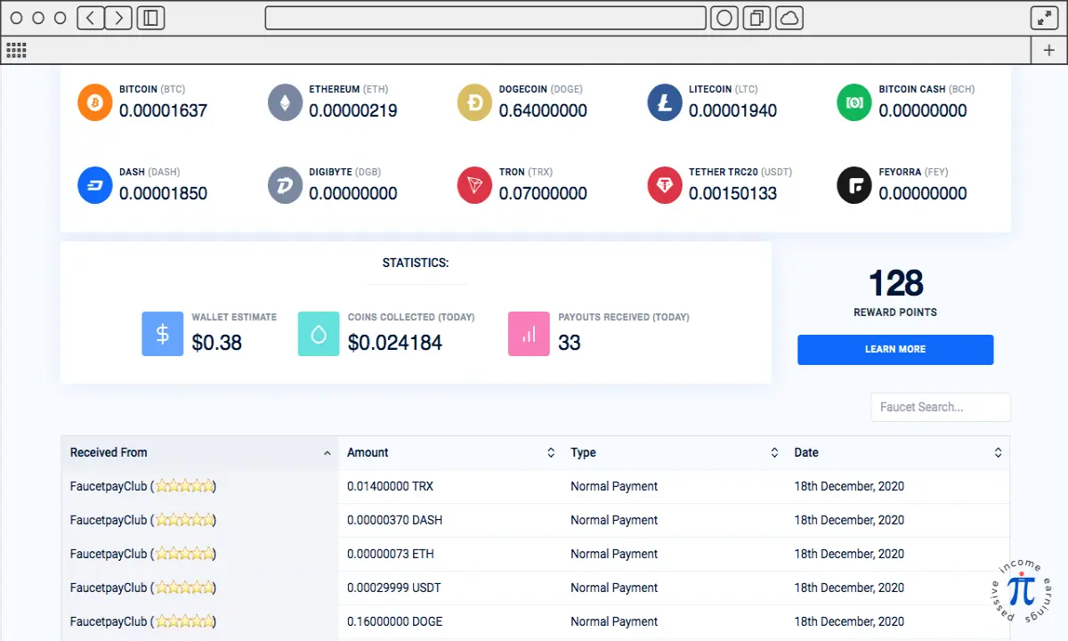 FaucetPay Confirmations