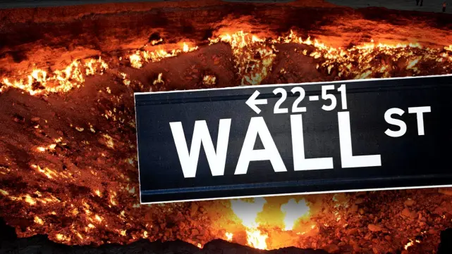 Wall Street burning.
