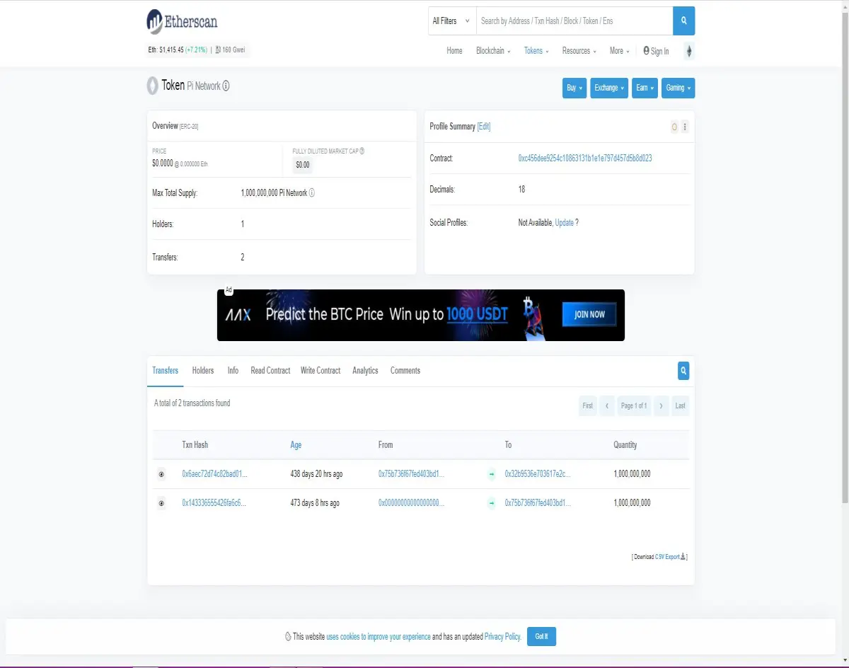 Blockchain explorer