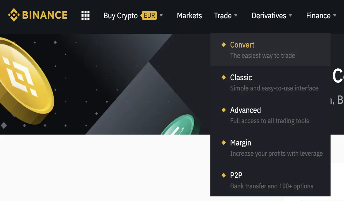 convert binance easy