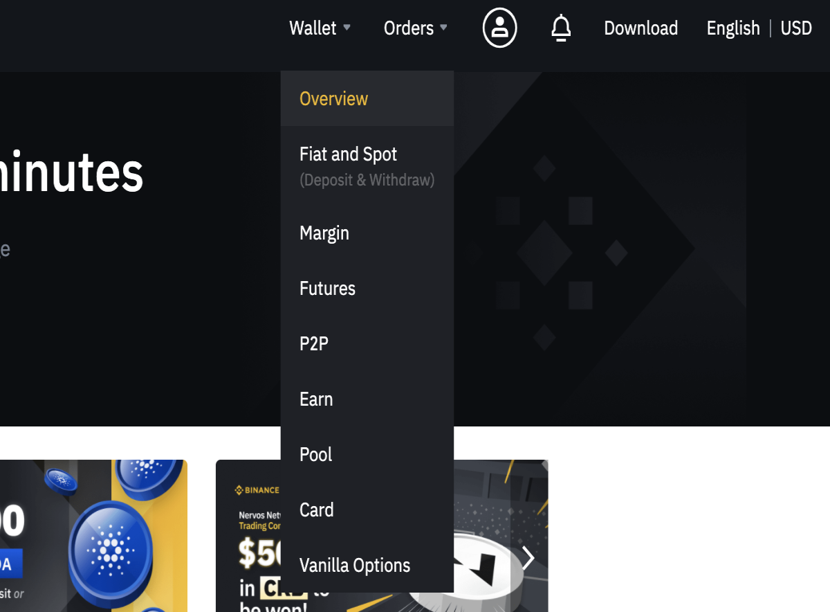 wallet deposit