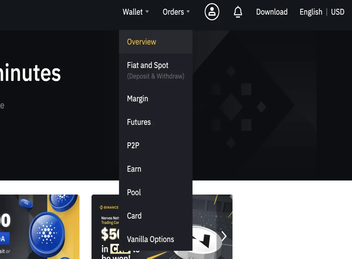 wallet deposit