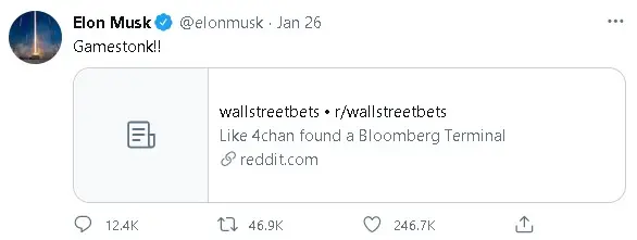 Elon Musk - Gamestonk