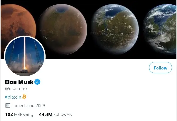 Elon Musk - #Bitcoin
