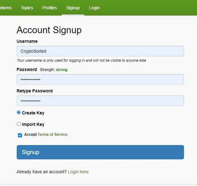 how to create a memo.cash account