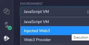 select metamask as provider
