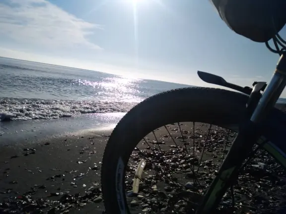 Photography of Cycling, The Story of The Beach under Sunlight