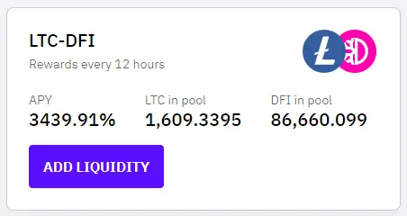 LTC-DFI Pool