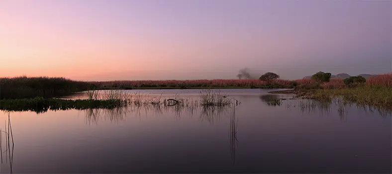 Sunrise Lake Saying Good Morning