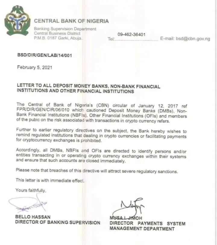 Bill pass by CBN