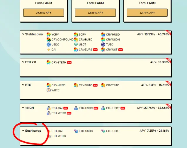 Harvest Finance Stake Dashboard