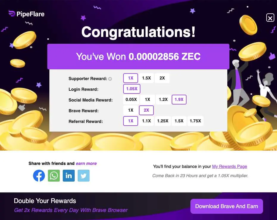 Pipeflare Zcash Claim
