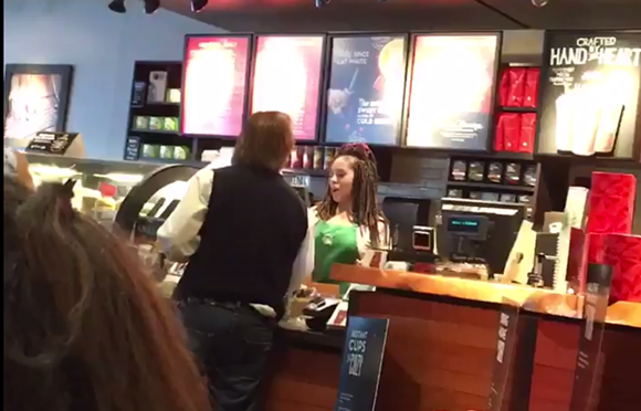 Keats screaming at Barista