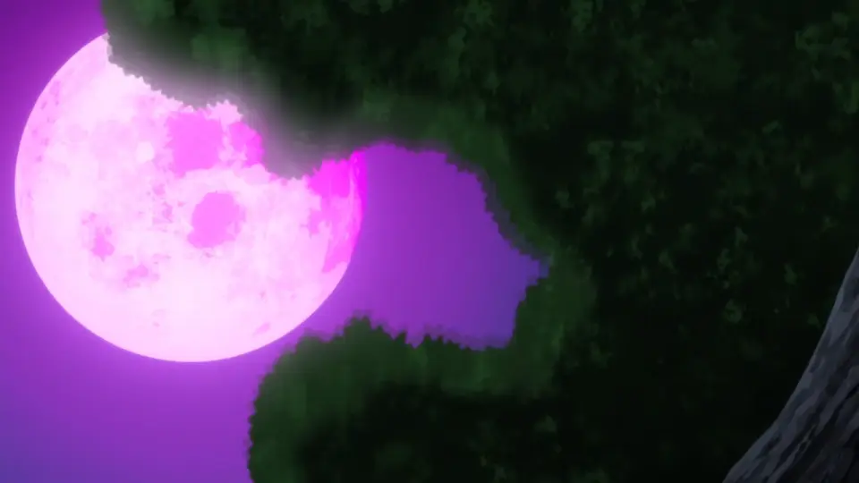 Apparently, the moon changes color based on what's happening at the moment.