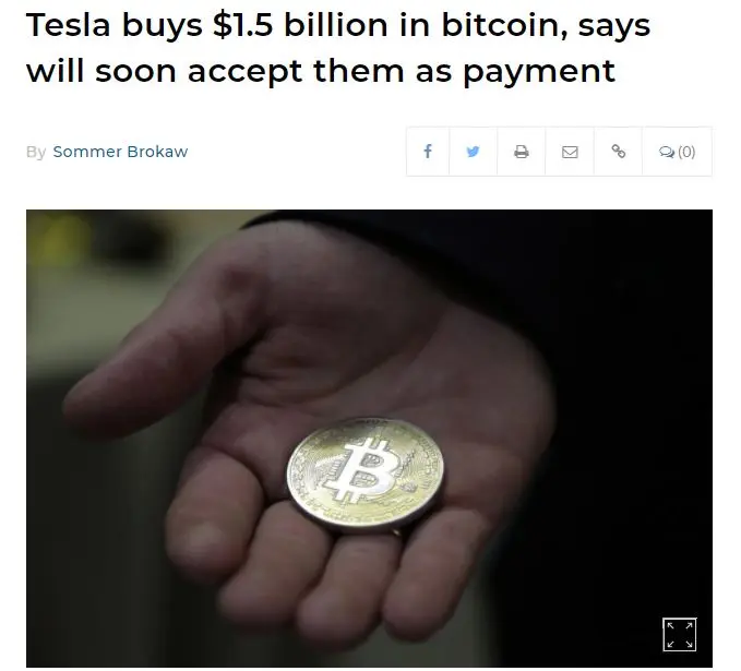 tesla bitcoin