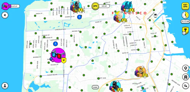 Capture of the blockchain game: Upland