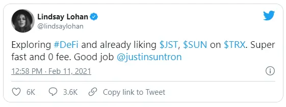 lindsay tweet