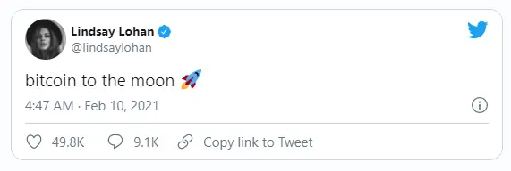 lindsay btc tweet
