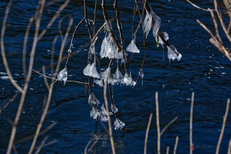 Sparkling ice crystals