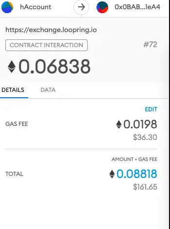 Cost for Entering L2