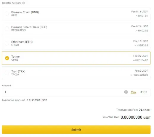 transfer-fees-usdt