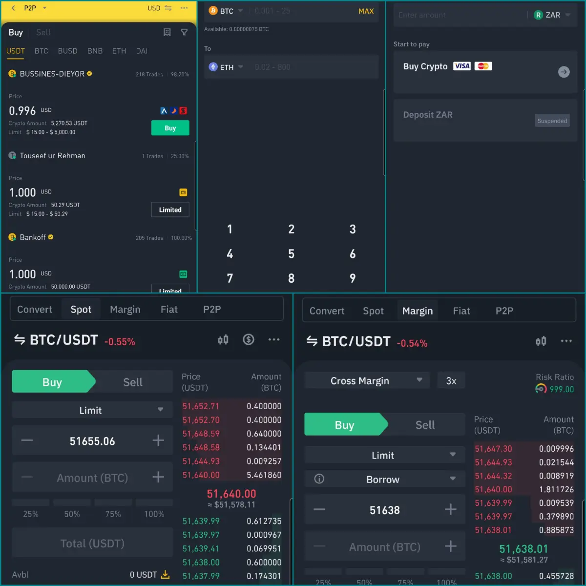 Exchange currency on Binance