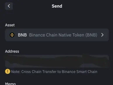 binance chain wallet cross-chain t