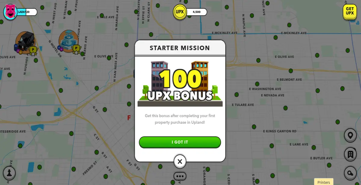 100 UPX Bonus