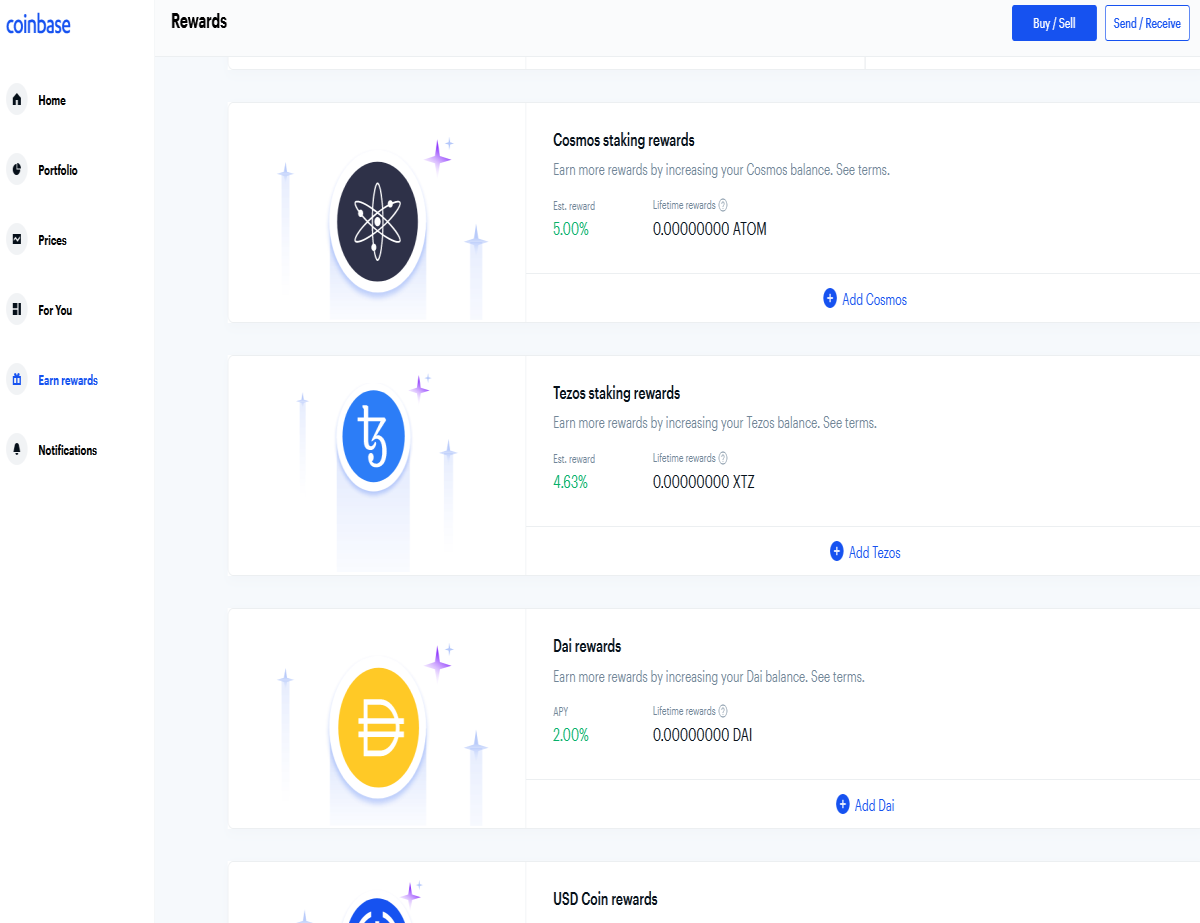 Coinbase Earn Rewards And Staking