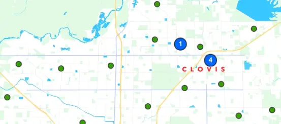 Clovis, California in Upland