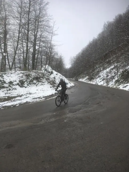 The Maze of Mountain Roads Towards the Snow-Covered Trees (2)
