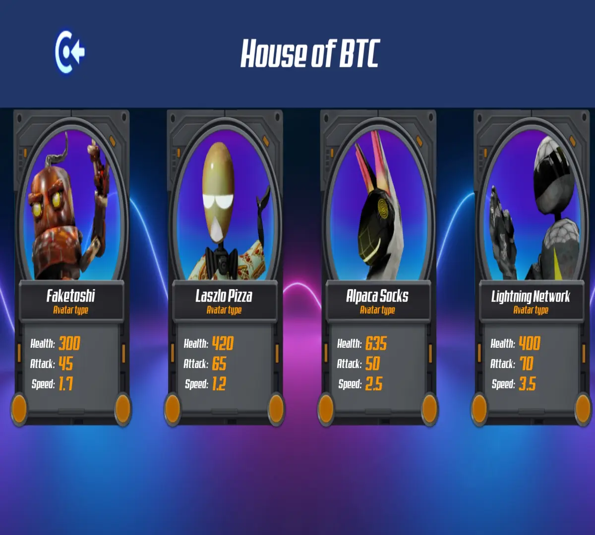 House of Crypto - House of Bitcoin characters