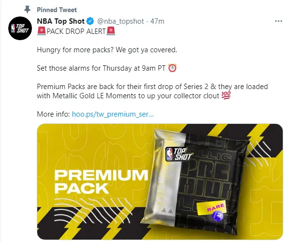 NBATopShot Premium Pack Drops