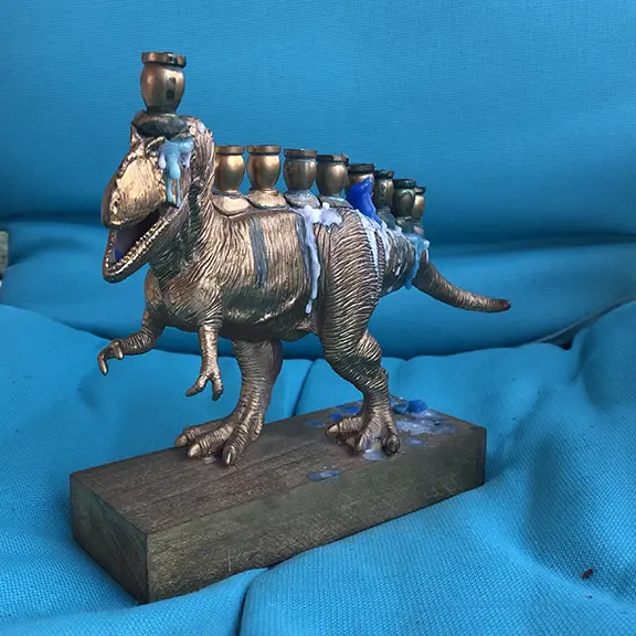 The T Rex Menorah