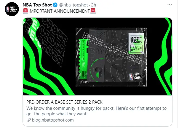 NBATopShot Base Set Series 2, Release 21
