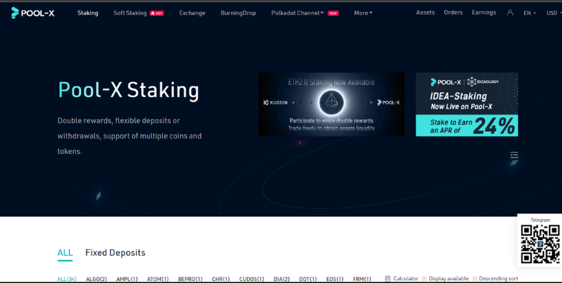 Pool-X staking