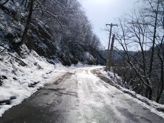 We Passed The Blossoms & Reached The Frozen Mountain Road