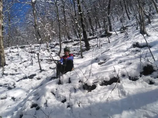 We Passed The Blossoms & Reached The Frozen Mountain Road