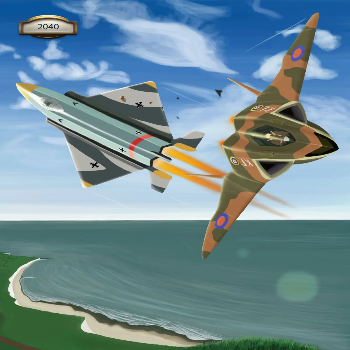 Summer 2040 dogfight over the channel
