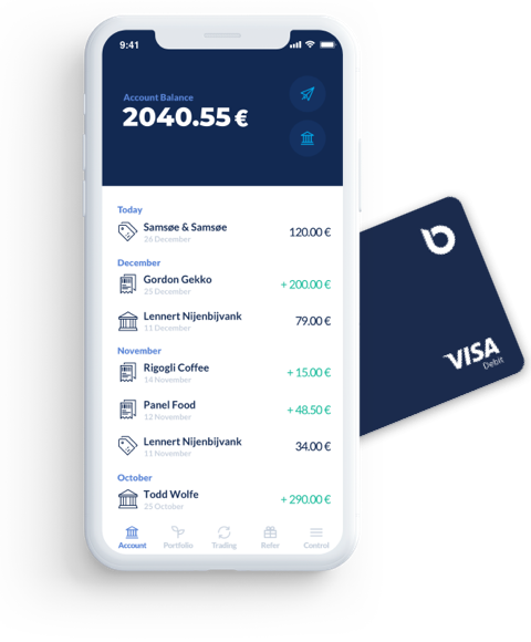 Bitwala card and mobile app