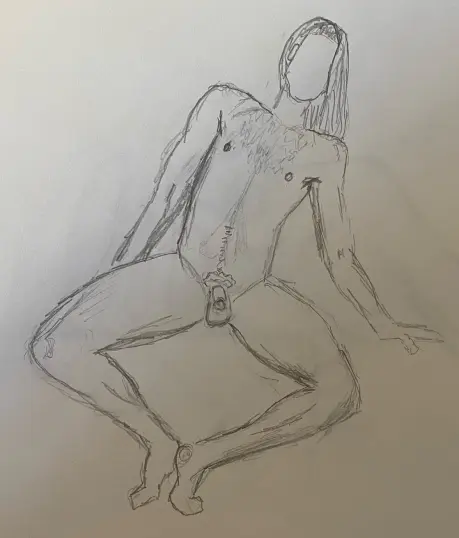 Lalo sitting - 15 minute timed pencil sketch