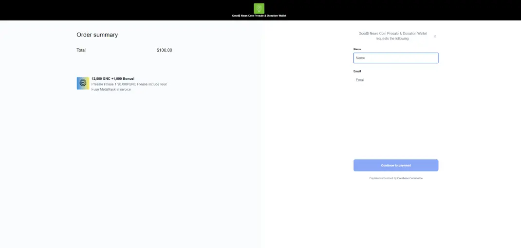 Checkout Page