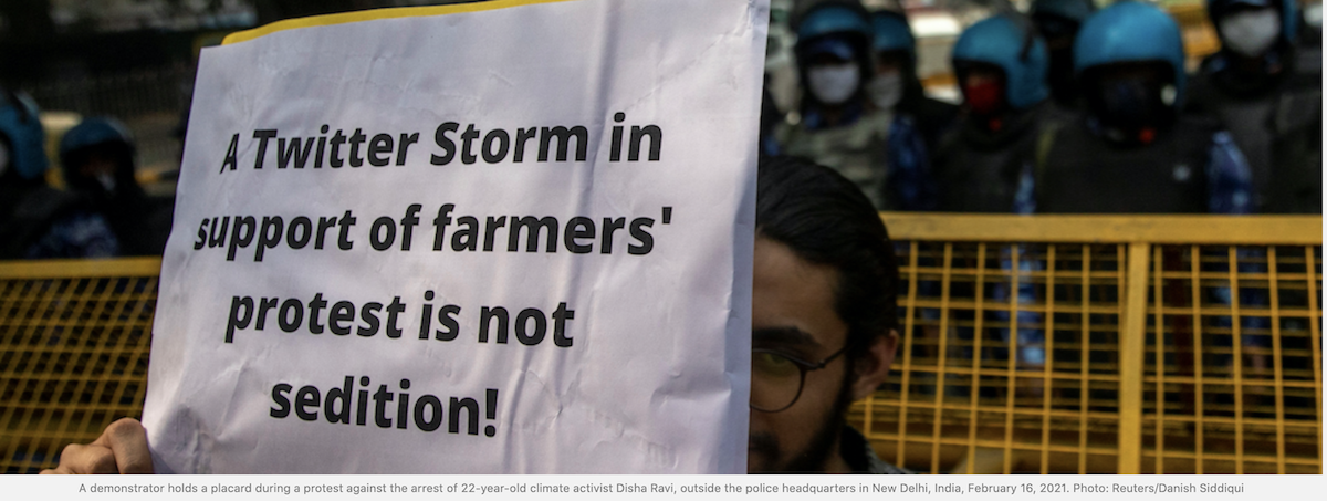 india, toolkit, farmers protest, disha ravi