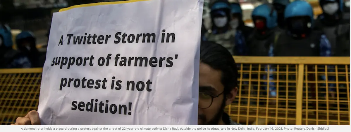 india, toolkit, farmers protest, disha ravi