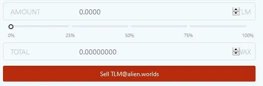 Alien Worlds Alcor Exchange TLM Sell