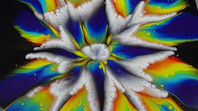 Abstract art flower from Fiona Art