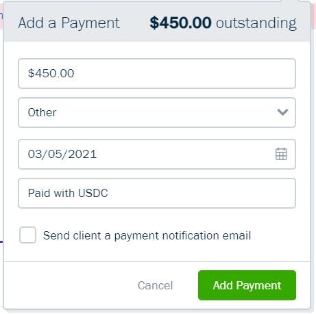crypto payment